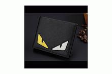 Black Monster Bi-Fold Leather Wallet