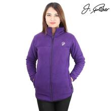 Purple Fleece Jacket With Fur Lining For Women