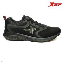 Xtep Black Lace Up Running Shoes For Men - (116989)