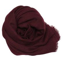 Dark Maroon 100 % Cashmere Shawl For Women