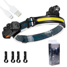 diamondo Sensor LED Headlight COB USB Headlamp Camping Riding Head Torch (W678)