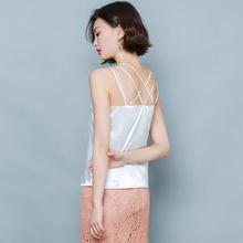 Camisole _ new solid color v-neck camisole female ice silk