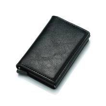 Wallet Men Money Bag Slim Mini Purse Male Aluminium Rfid