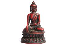 Dark Brown Ceramic Decorative Buddha Statue