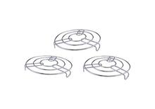 3 PCS Kitchen Hot Utensil Stand/ Stainless Steel Cooking Pot Steaming Tray Stand- Round shape