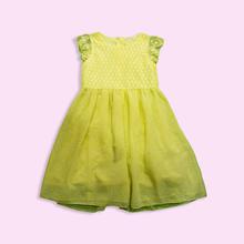 Kapadaa: Joshua Tree Yellow Color Party Dress For Girls