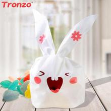 Tronzo 50pcs/lot Rabbit Ear Gift Bag Birthday Party Decorations Kids