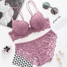 SALE -  New  Lace Embroidery Bra Set Women Plus Size Push Up