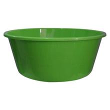 Bagmati Green 24" Round Plain Plastic Wash Basin - 2401