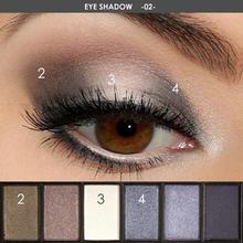 FOCALLURE 6 Colors Eyeshadow Palette Glamorous Smokey