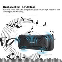 SOMHO  Wireless Portable Outdoor Waterproof Sound Speaker with HD Sound, Enhanced Bass, Handsfree Calling, FM Radio and TF Card Slot. Dual Driver Speakerphone, for Iphone , Android ,Tablet