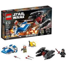 LEGO A-Wing Vs. TIE Silencer Microfighters Building Toy Set - 75196