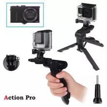 Action Pro 2-in-1 Handgrip and Tabletop High-end Tripod Monopod for Go Pro Hero 5 4S 4 3+ 3 2 for XIAOMI Yi 2 for SJCAS J4000 Camera