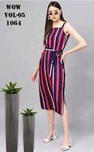 Women Striped A-Line Dress