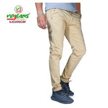 Virjeans Stretchable Cotton Skinny Choose Pants For Men Cream-(VJC 696)