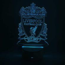 Liverpool Logo Printed 3D Light