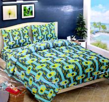 144 TC Cotton Double Bedsheet with 2 Pillow Covers - Floral