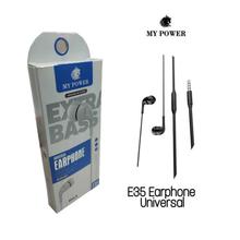 MY POWER E35 Earphone, Inear Handsfree Headset