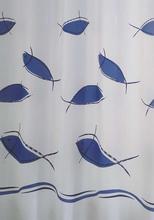 Ridder Fish 463430-350 Shower Curtain 200 x 180 cm Textile Blue