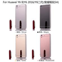 For Huawei Y6 2 / Huawei Y6 II Case Luxury Mirror Case Soft TPU