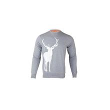 Wildcraft Stag Printed Sweatshirt For Men - Light Grey