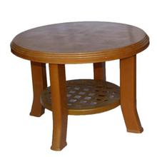 Brown Plastic Round Table