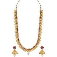 Sukkhi Glimmery Gold Plated Necklace Set for Women