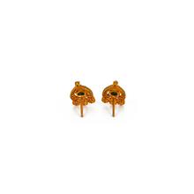 Spade Emerald Stud Earrings