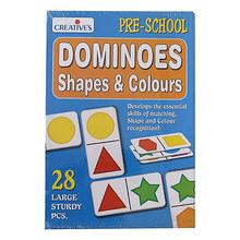 Creative Educational Aids Dominoes Card Game (Shapes And Colours) - Blue