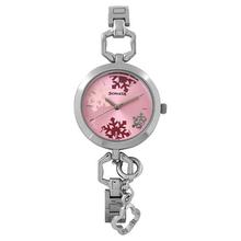 Pink Dial Stainless Steel Strap Watch-8147SM01