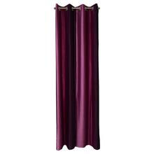 Plain Purple Long Crush 3D Curtains