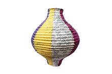 Multicolored Printed Lokta Paper Ceiling Lamp Diffuser