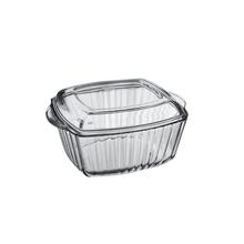 Pasabahce Square Casserole with Cover (1.15 Ltrs)-1 Pc