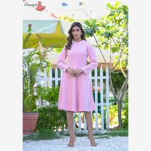 Light Pink Woolen Gathers Tunic For Women From Aamayra Fashion House