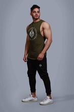 Olive Green Legacy Eaze Tank Top For Men