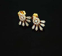 Fashion Earrings Beautiful Design Gold Color Plated White Stone Jewelry Gifts For Women Valentine Week-19-3200