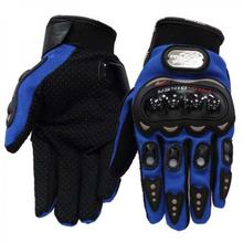 Blue/Black  Biker Grip Full Gloves