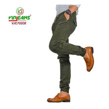 Virjeans Stretchable Cotton Joggers for Men (VJC 702) Brown