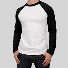 Black / White Baseball T-shirt For Men