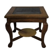 Light Brown Side Tea Table, 17"