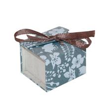 Blue/Cream Floral Printed Ring Gift Box