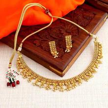 Sukkhi Glorious Gold Plated Choker Necklace Set For Women