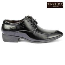 Takura Black Lace-Up Formal Shoes For Men- LX-179