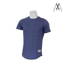Matinaa Blue Casual Tri-Blend T-Shirt For Men