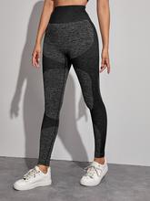 Space Dye Wide Band Waist Sports Leggings