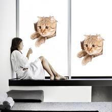 3D Cut Cat Removable Home Room Decorative Wall Door Decor Sticker