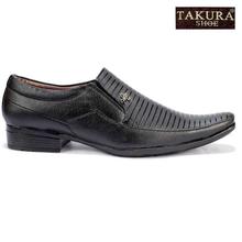 Takura Black Shiny Formal Shoes For Men(5016)