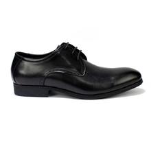 Black Solid Formal Lace-Up Shoes For Men - AE6109- 24