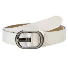 Shoe.A.Holics White Pin Buckle Casual Belt For Women- S3001