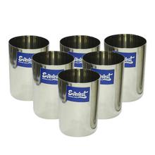 Everest Stainless Steel Plain Glass - 300ml - Set Of 6